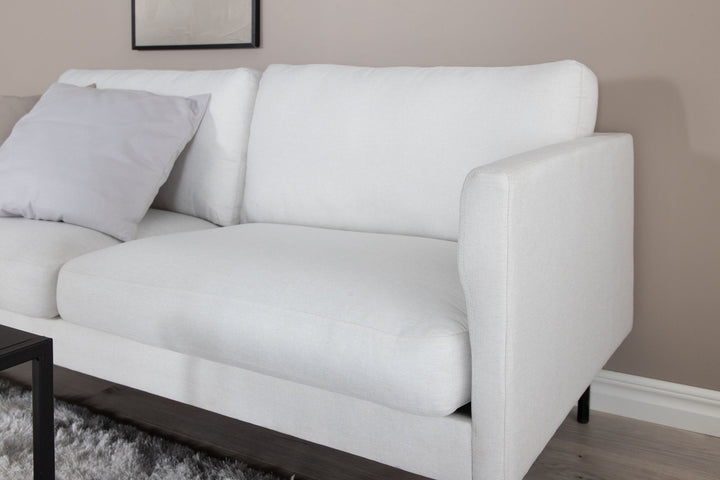 Venture Home Zoom 2-seat sofa - Black / Light Beige Fabric
