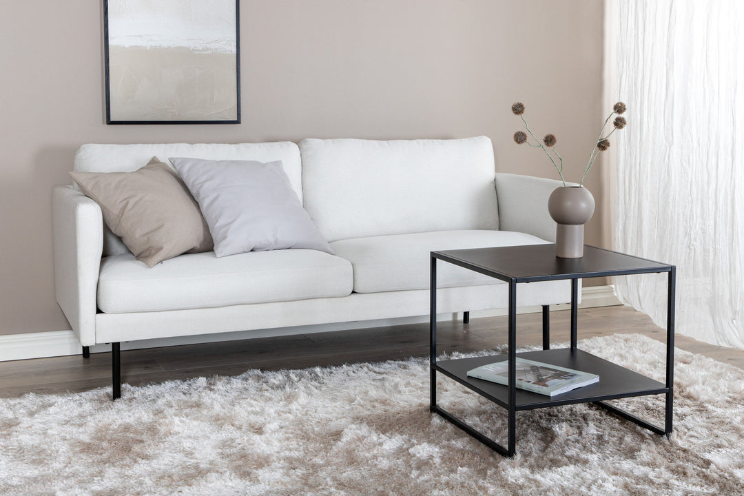 Venture Home Zoom 2-seat sofa - Black / Light Beige Fabric