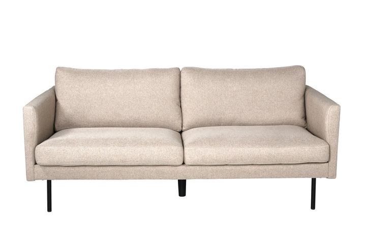 Venture Home Zoom 2-seat sofa - Black / Brown Fabric