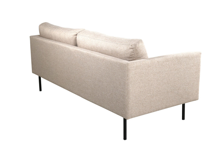 Venture Home Zoom 2-seat sofa - Black / Brown Fabric