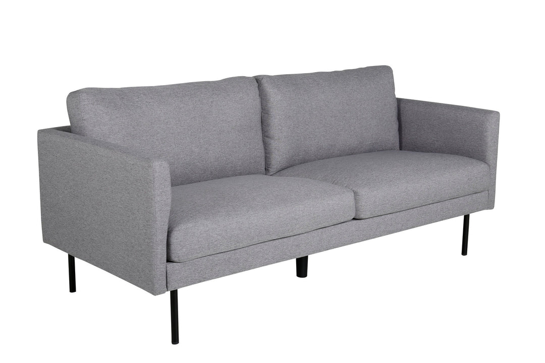 Venture Home Zoom 2-seat sofa - Black / Steel Grey Fabric