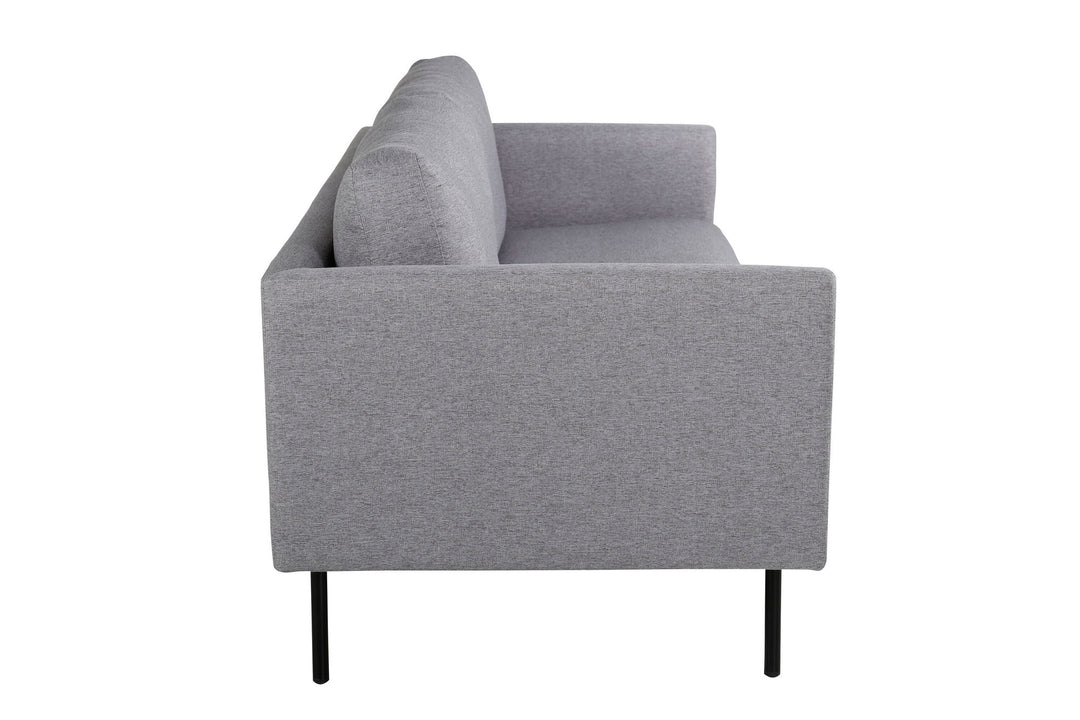 Venture Home Zoom 2-seat sofa - Black / Steel Grey Fabric