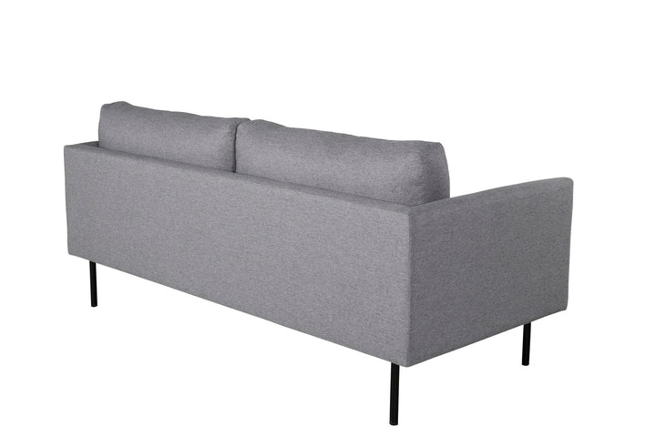 Venture Home Zoom 2-seat sofa - Black / Steel Grey Fabric
