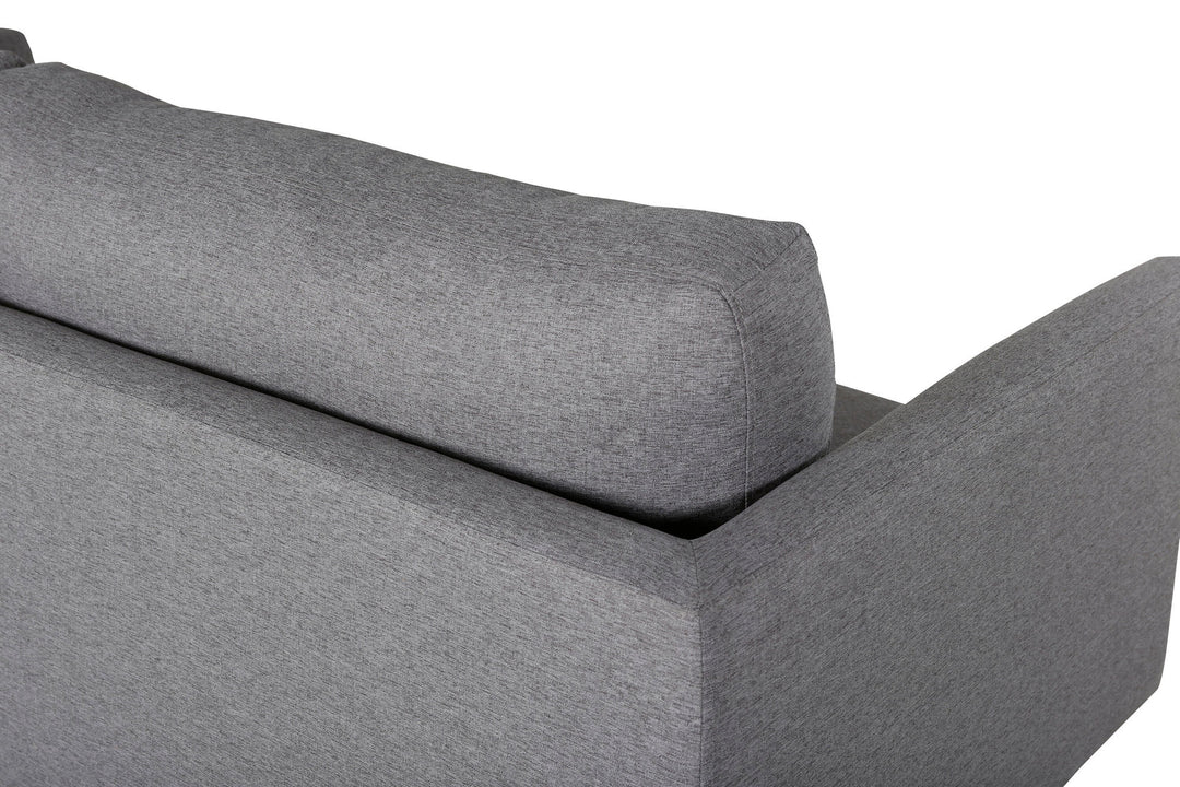 Venture Home Zoom 2-seat sofa - Black / Steel Grey Fabric