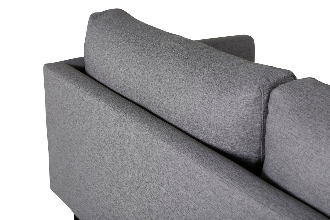 Venture Home Zoom 2-seat sofa - Black / Steel Grey Fabric