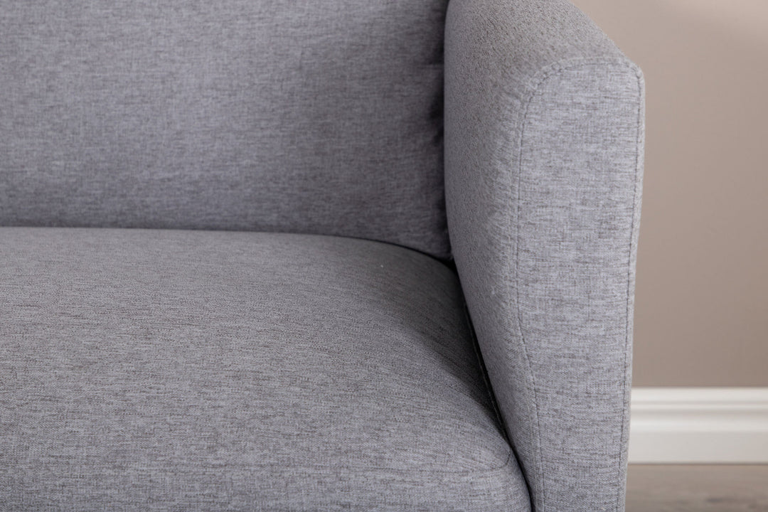 Venture Home Zoom 2-seat sofa - Black / Steel Grey Fabric