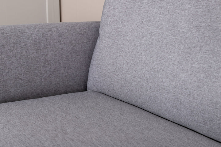Venture Home Zoom 2-seat sofa - Black / Steel Grey Fabric