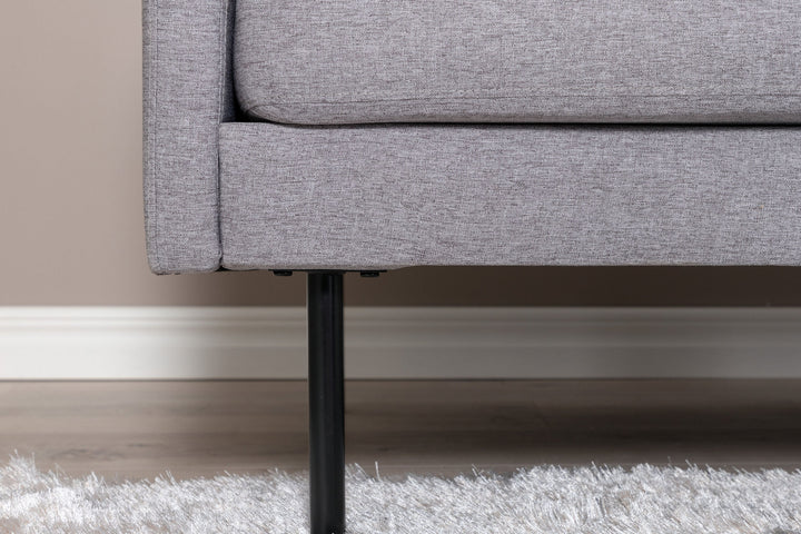 Venture Home Zoom 2-seat sofa - Black / Steel Grey Fabric