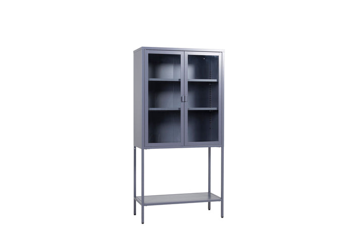 Venture Home Misha - High Wide Cabinet w shelf - Grey