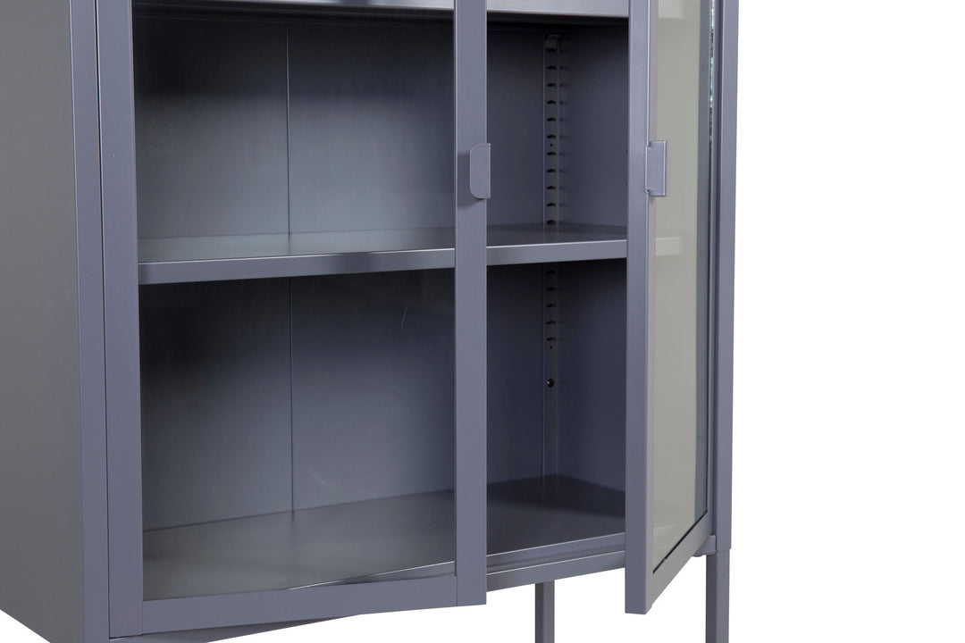 Venture Home Misha - High Wide Cabinet w shelf - Grey