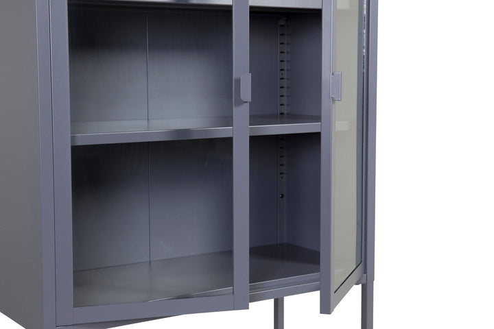 Venture Home Misha - High Wide Cabinet w shelf - Grey