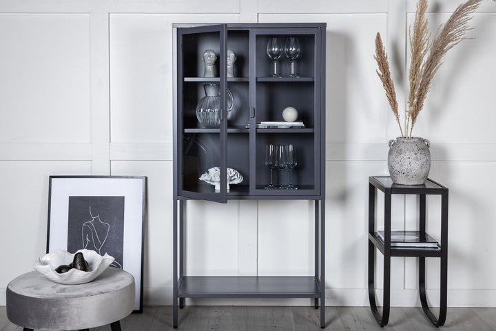 Venture Home Misha - High Wide Cabinet w shelf - Grey