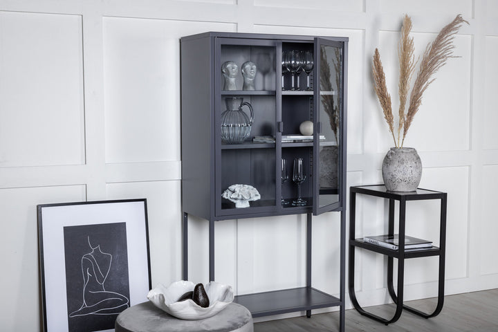 Venture Home Misha - High Wide Cabinet w shelf - Grey