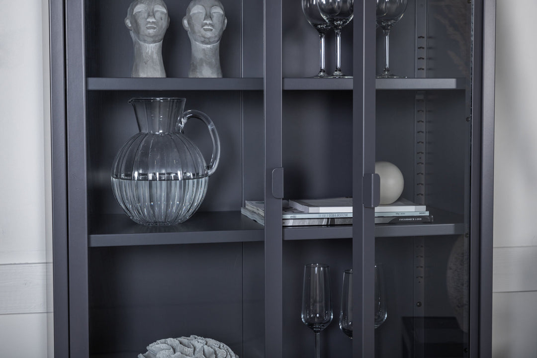 Venture Home Misha - High Wide Cabinet w shelf - Grey