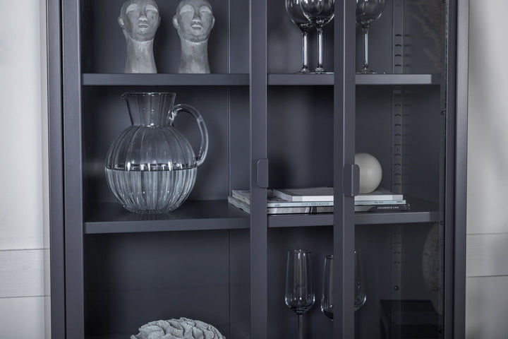 Venture Home Misha - High Wide Cabinet w shelf - Grey