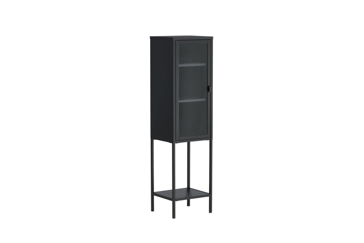 Venture Home Misha - High Thin Cabinet w shelf - Black - Ersätts av 25358-208