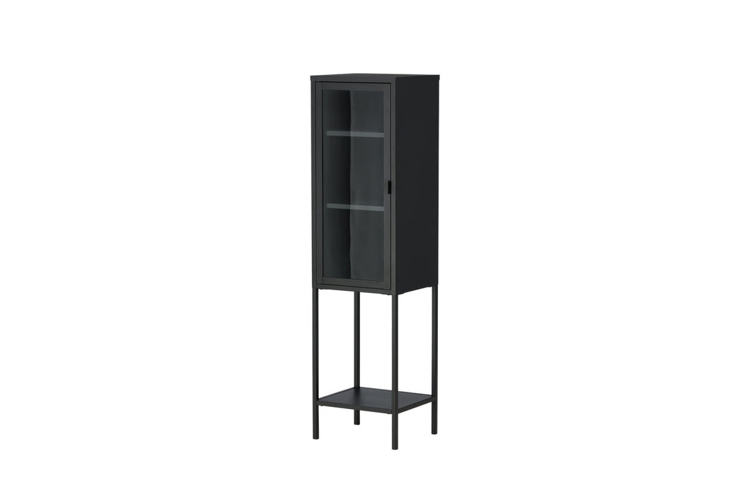 Venture Home Misha - High Thin Cabinet w shelf - Black - Ersätts av 25358-208
