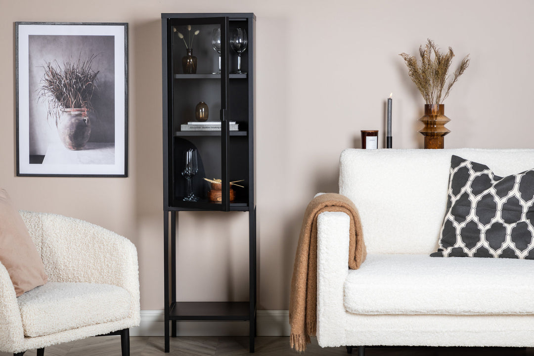 Venture Home Misha - High Thin Cabinet w shelf - Black - Ersätts av 25358-208