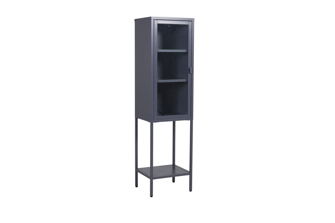 Venture Home Misha - High Thin Cabinet w shelf - Grey