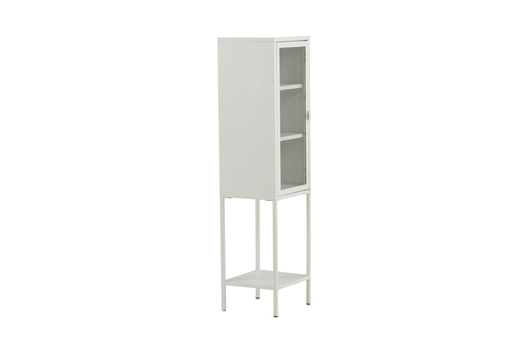 Venture Home Misha - High Thin Cabinet w shelf - White
