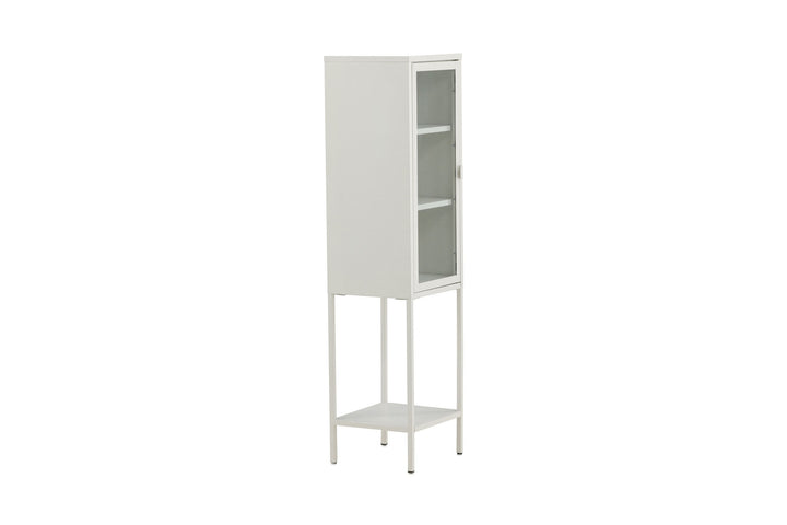 Venture Home Misha - High Thin Cabinet w shelf - White