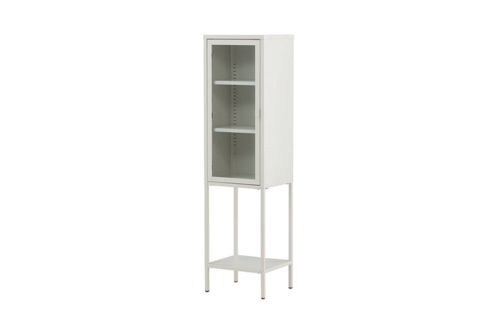Venture Home Misha - High Thin Cabinet w shelf - White