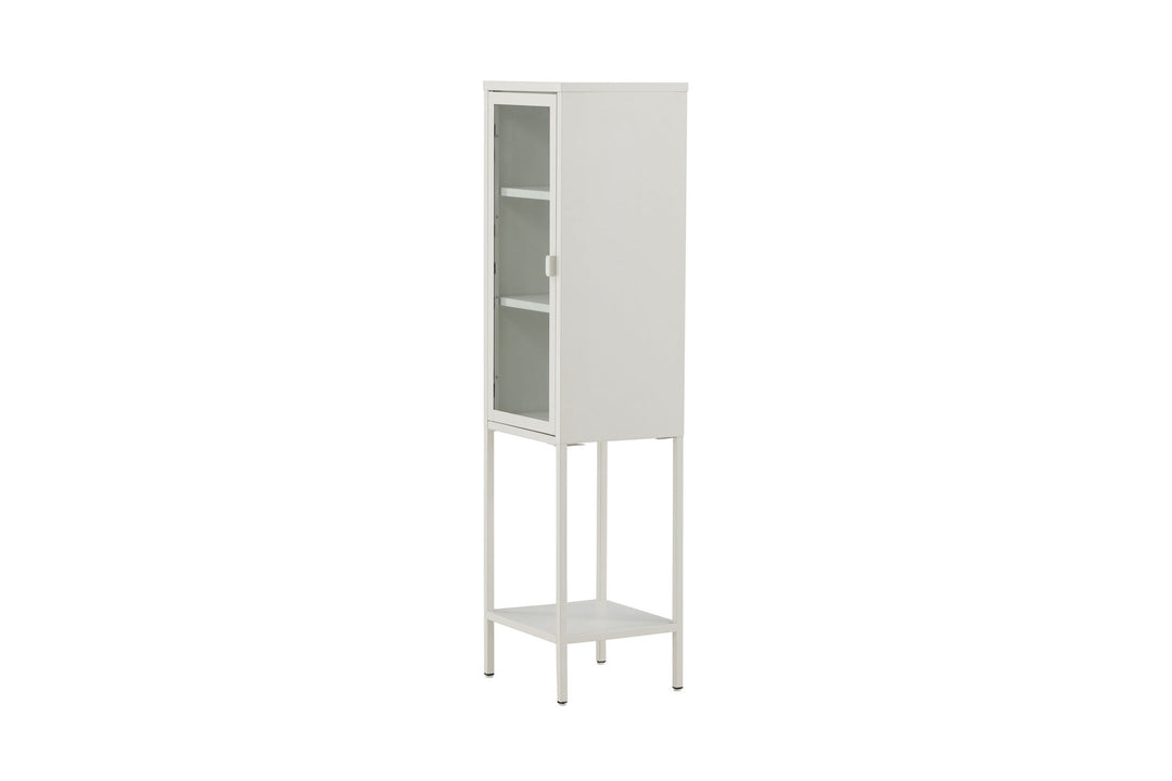 Venture Home Misha - High Thin Cabinet w shelf - White