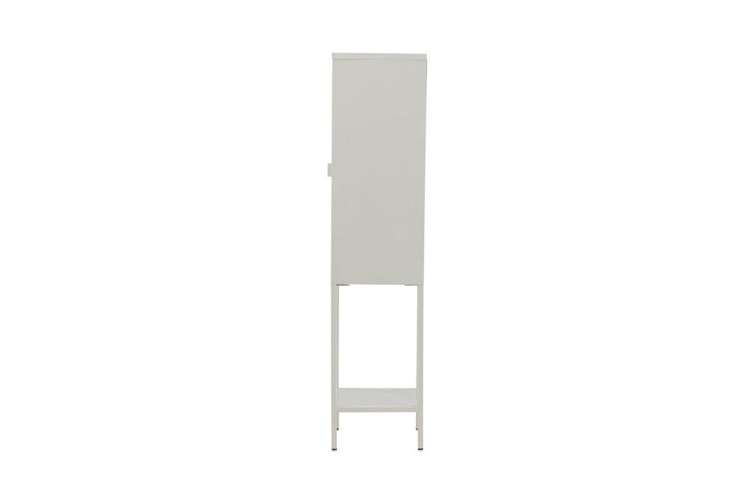 Venture Home Misha - High Thin Cabinet w shelf - White