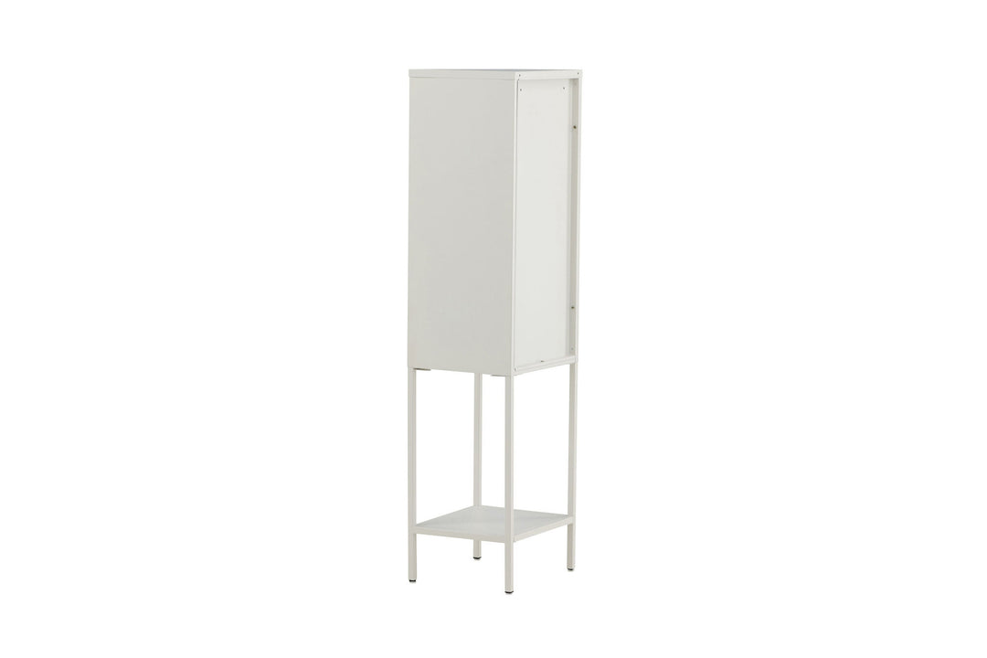 Venture Home Misha - High Thin Cabinet w shelf - White