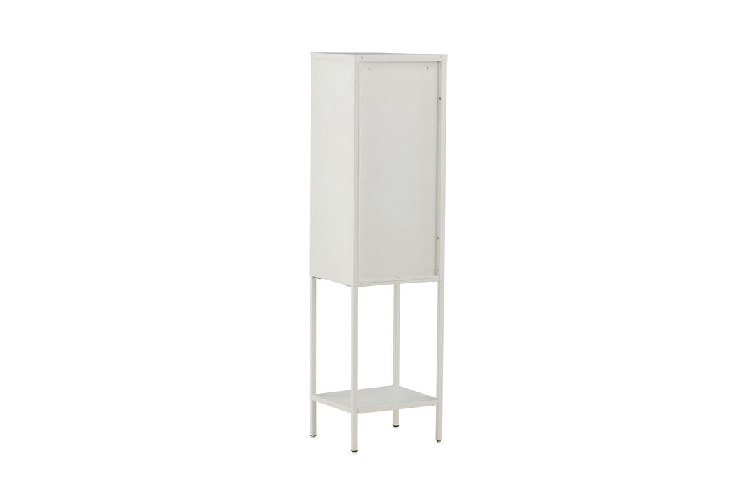 Venture Home Misha - High Thin Cabinet w shelf - White