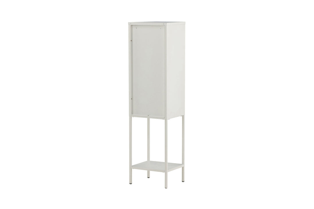 Venture Home Misha - High Thin Cabinet w shelf - White