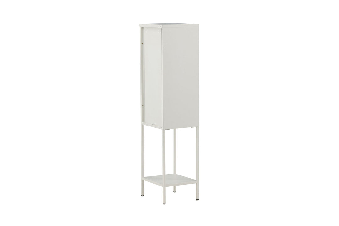 Venture Home Misha - High Thin Cabinet w shelf - White