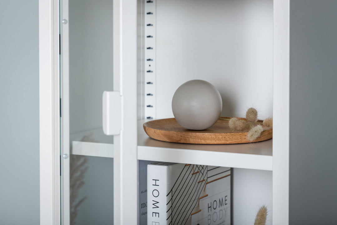 Venture Home Misha - High Thin Cabinet w shelf - White
