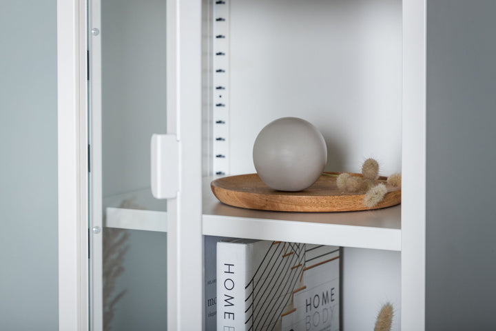 Venture Home Misha - High Thin Cabinet w shelf - White