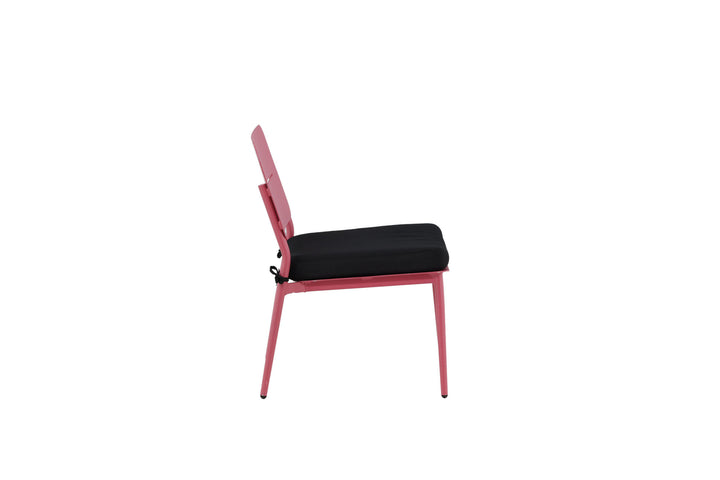 Venture Home Lina Lounge Chair 2-pack - Pink / Black Cushion