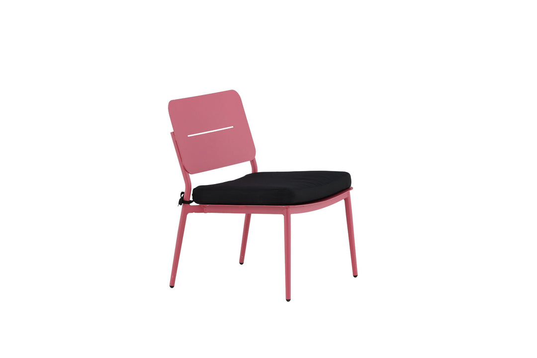 Venture Home Lina Lounge Chair 2-pack - Pink / Black Cushion