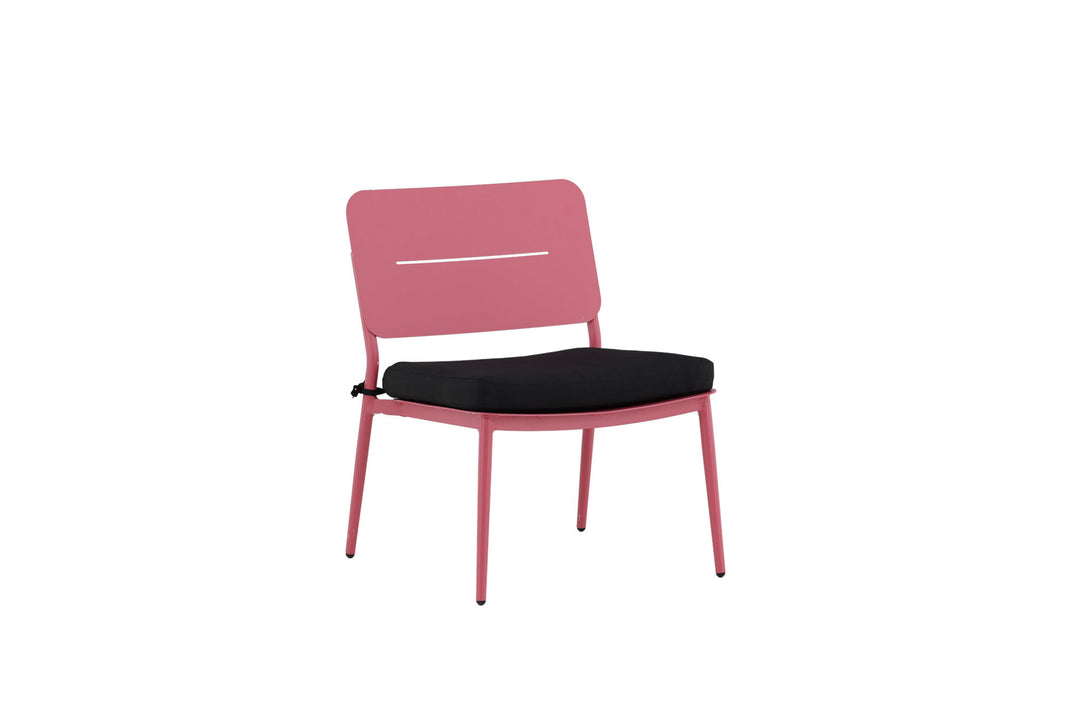 Venture Home Lina Lounge Chair 2-pack - Pink / Black Cushion