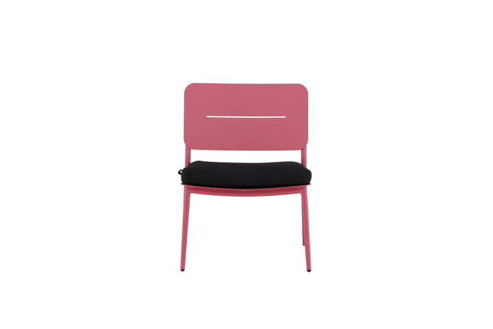 Venture Home Lina Lounge Chair 2-pack - Pink / Black Cushion