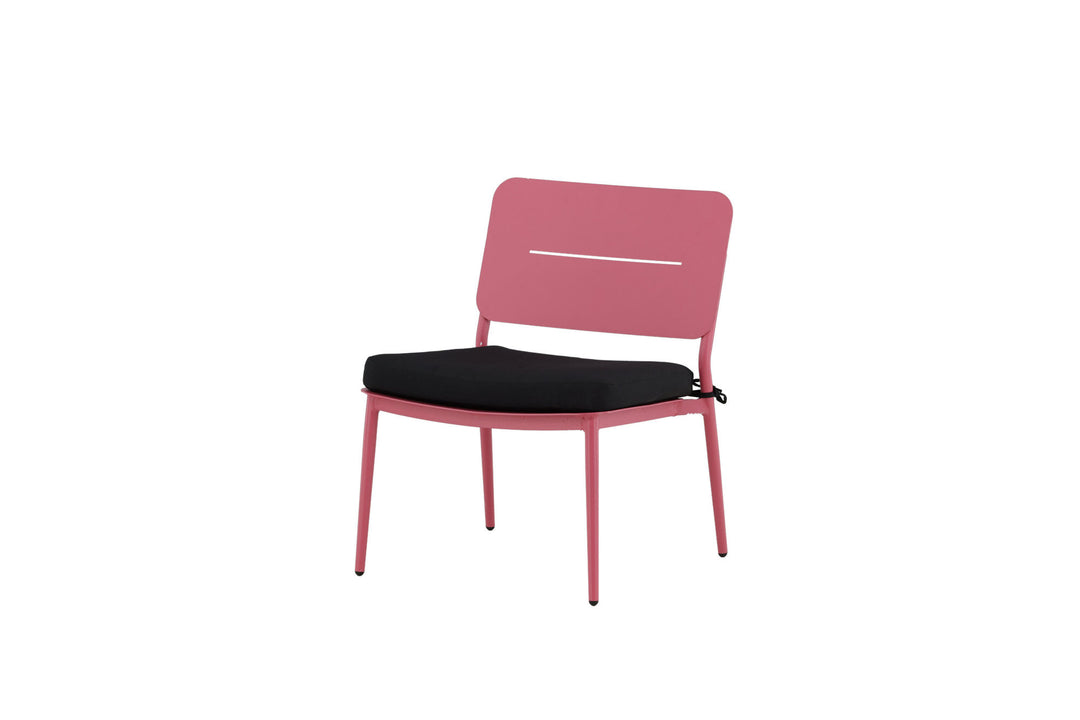Venture Home Lina Lounge Chair 2-pack - Pink / Black Cushion