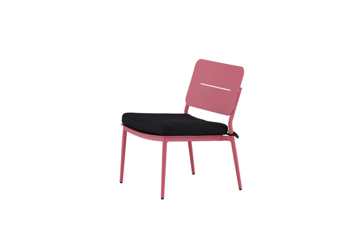 Venture Home Lina Lounge Chair 2-pack - Pink / Black Cushion