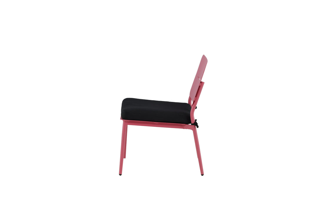 Venture Home Lina Lounge Chair 2-pack - Pink / Black Cushion