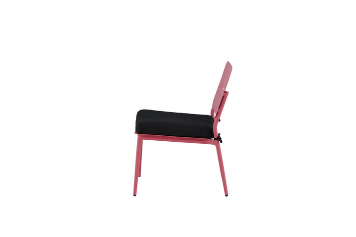 Venture Home Lina Lounge Chair 2-pack - Pink / Black Cushion