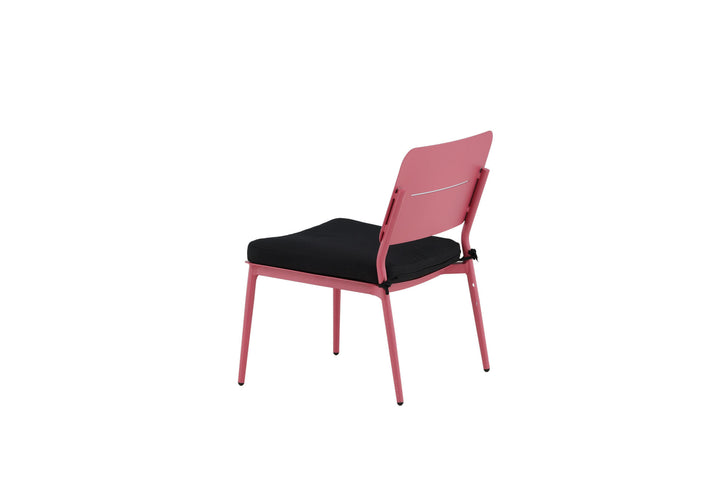 Venture Home Lina Lounge Chair 2-pack - Pink / Black Cushion
