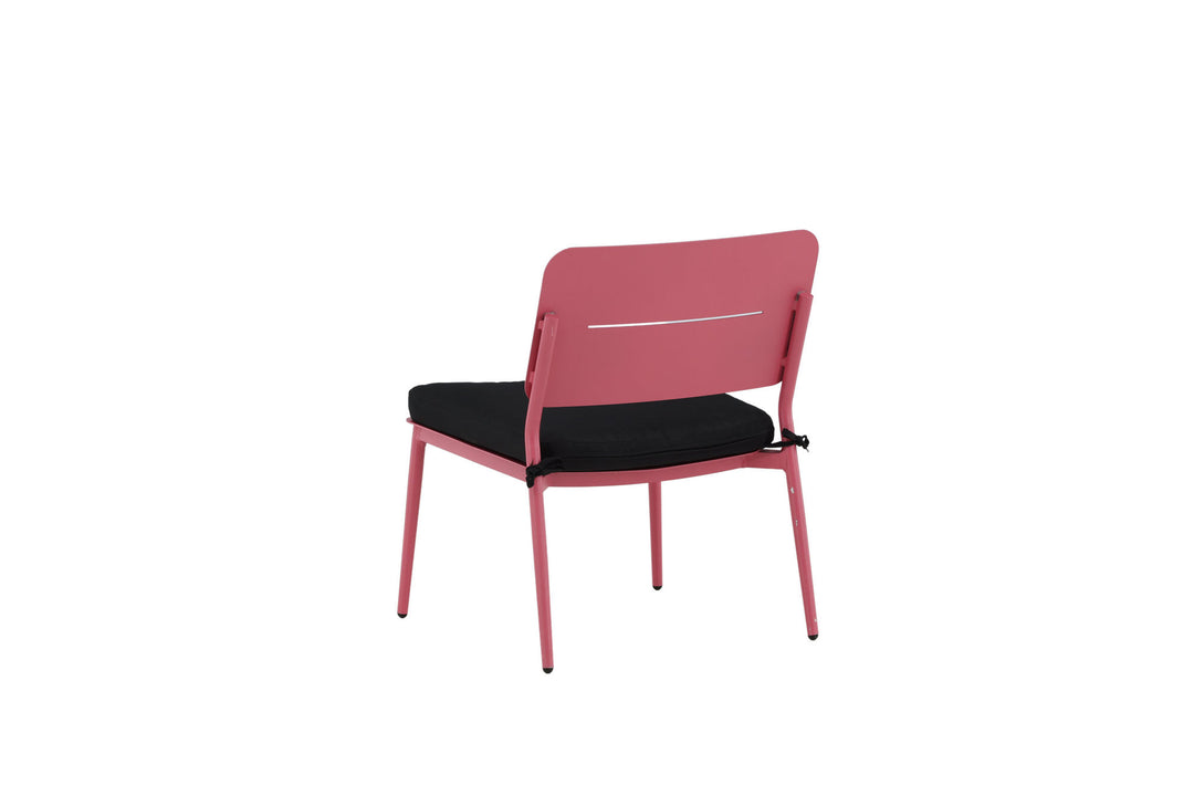 Venture Home Lina Lounge Chair 2-pack - Pink / Black Cushion