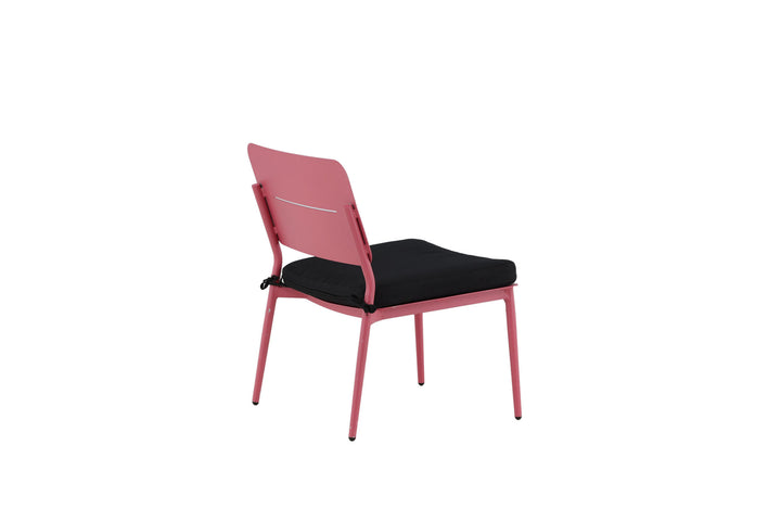 Venture Home Lina Lounge Chair 2-pack - Pink / Black Cushion