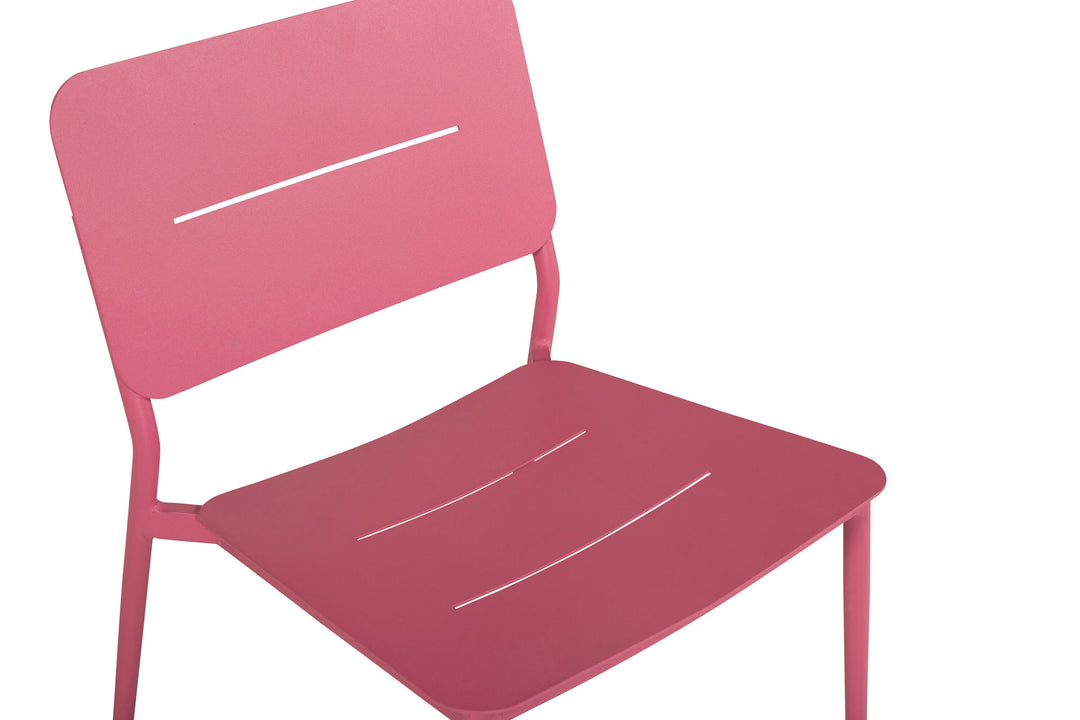 Venture Home Lina Lounge Chair 2-pack - Pink / Black Cushion