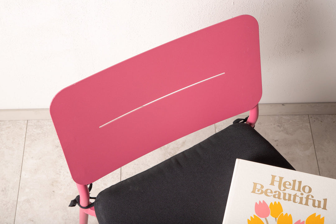 Venture Home Lina Lounge Chair 2-pack - Pink / Black Cushion