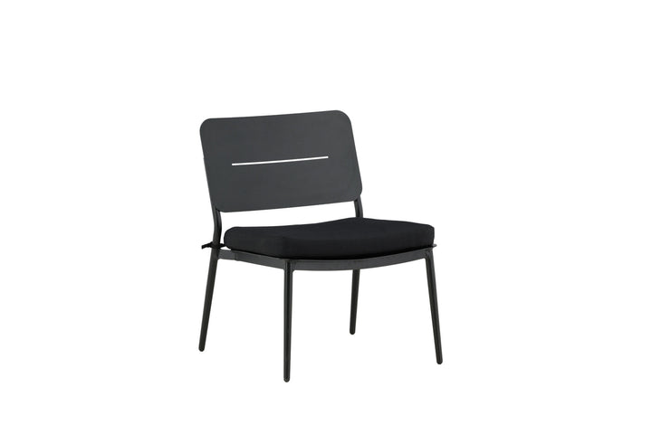 Venture Home Lina Lounge Chair 2-pack - Black / Black Cushion