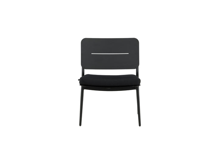 Venture Home Lina Lounge Chair 2-pack - Black / Black Cushion