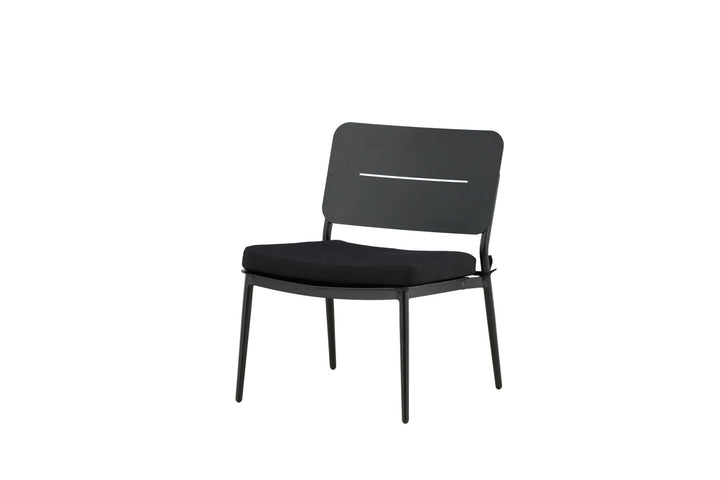 Venture Home Lina Lounge Chair 2-pack - Black / Black Cushion